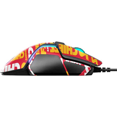 NFL Kansas City Chiefs Red Blast SteelSeries Rival 600 Gaming Mouse Skin