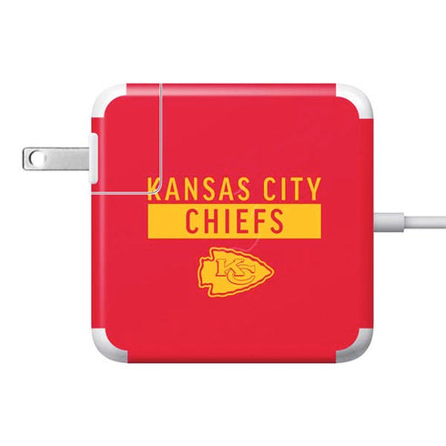 NFL Kansas City Chiefs Red Performance Series 85W Power Adapter (15 and 17 inch MacBook Pro Charger) Skin