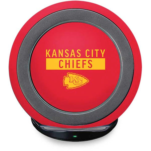 NFL Kansas City Chiefs Red Performance Series Fast Charge Wireless Charging Stand Skin