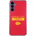 NFL Kansas City Chiefs Red Performance Series Galaxy A55 5G Clear Case