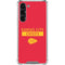 NFL Kansas City Chiefs Red Performance Series Galaxy S24 FE Clear Case