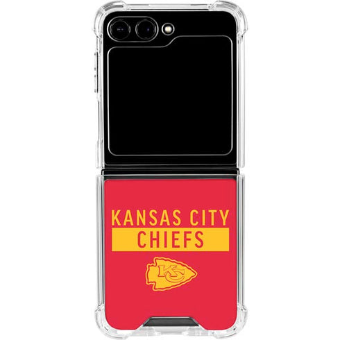 NFL Kansas City Chiefs Red Performance Series Galaxy Z Flip6 Clear Case