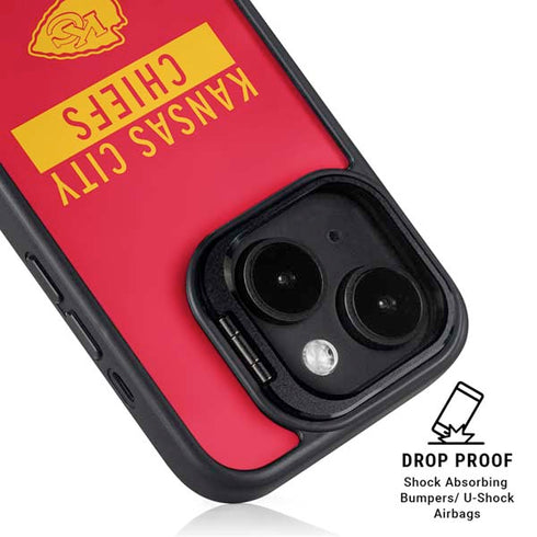 NFL Kansas City Chiefs Red Performance Series iPhone 15 Kickstand Case