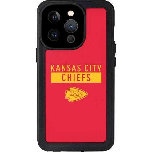 NFL Kansas City Chiefs Red Performance Series iPhone 15 Pro Waterproof Case