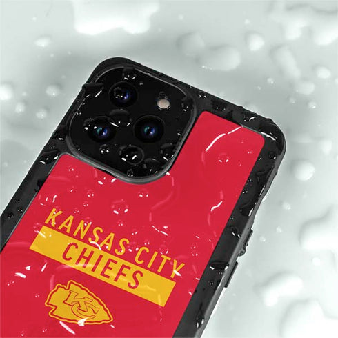 NFL Kansas City Chiefs Red Performance Series iPhone 15 Pro Waterproof Case