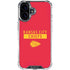 NFL Kansas City Chiefs Red Performance Series iPhone 16 Plus Clear Case