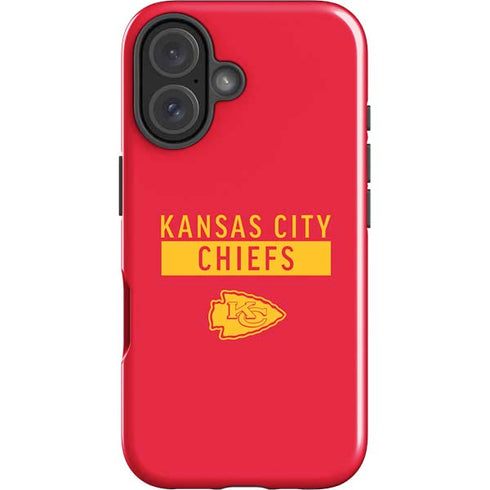 NFL Kansas City Chiefs Red Performance Series iPhone 16 Plus Impact Case