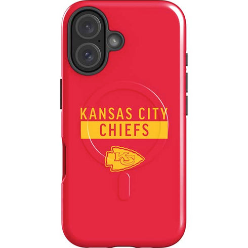 NFL Kansas City Chiefs Red Performance Series iPhone 16 Plus Magsafe Impact Case