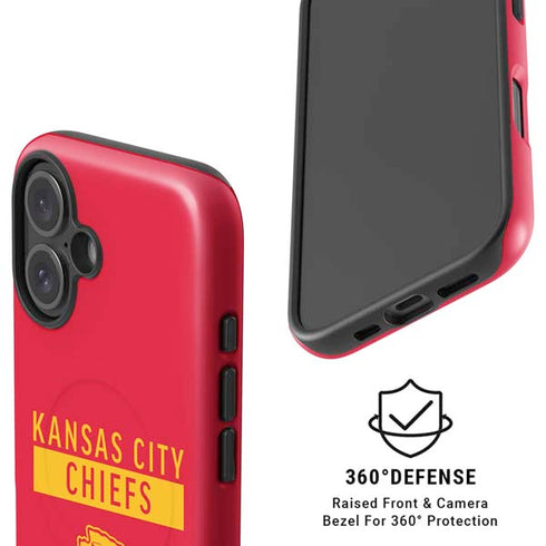 NFL Kansas City Chiefs Red Performance Series iPhone 16 Plus Magsafe Impact Case