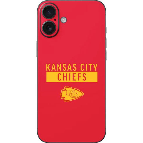 NFL Kansas City Chiefs Red Performance Series iPhone 16 Plus Skin