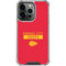 NFL Kansas City Chiefs Red Performance Series iPhone 16 Pro Clear Case