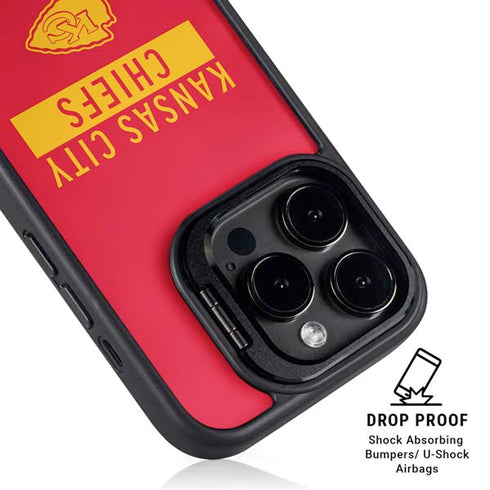 NFL Kansas City Chiefs Red Performance Series iPhone 16 Pro Kickstand Case
