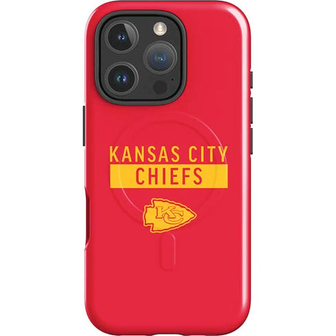 NFL Kansas City Chiefs Red Performance Series iPhone 16 Pro Magsafe Impact Case