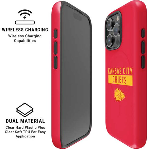 NFL Kansas City Chiefs Red Performance Series iPhone 16 Pro Magsafe Impact Case