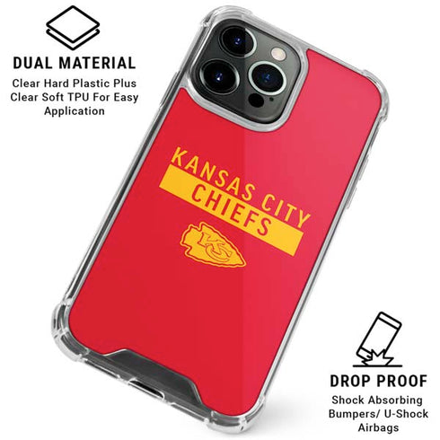 NFL Kansas City Chiefs Red Performance Series iPhone 16 Pro Max Clear Case