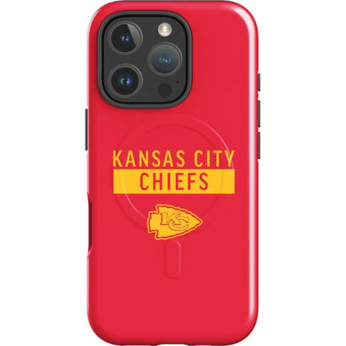 NFL Kansas City Chiefs Red Performance Series iPhone 16 Pro Max Magsafe Impact Case