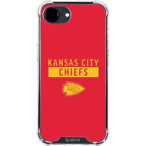 NFL Kansas City Chiefs Red Performance Series iPhone 16e Clear Case
