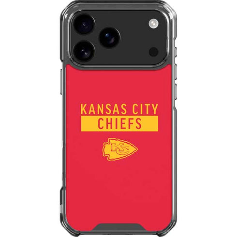 NFL Kansas City Chiefs Red Performance Series iPhone 18 Pro Max Clear Case