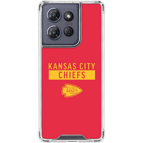 NFL Kansas City Chiefs Red Performance Series Moto G 5G (2025) Clear Case