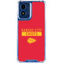 NFL Kansas City Chiefs Red Performance Series Moto G Play 4G (2024) Clear Case
