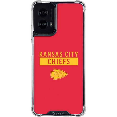 NFL Kansas City Chiefs Red Performance Series Moto G Power 5G (2024) Clear Case