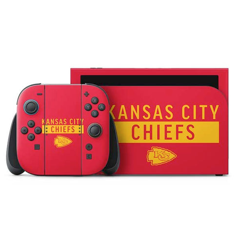 NFL Kansas City Chiefs Red Performance Series Nintendo Skins