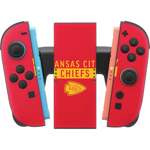 NFL Kansas City Chiefs Red Performance Series Nintendo Switch 2 (2025) Joy-Con Controller Skin