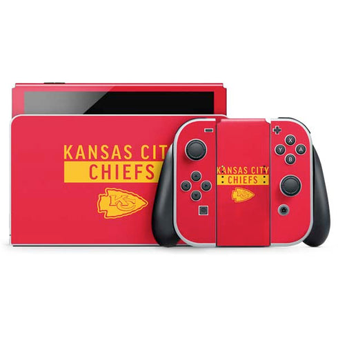 NFL Kansas City Chiefs Red Performance Series Nintendo Skins