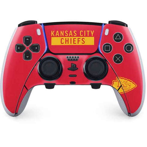 NFL Kansas City Chiefs Red Performance Series PS5 DualSense Edge Pro Controller Skin