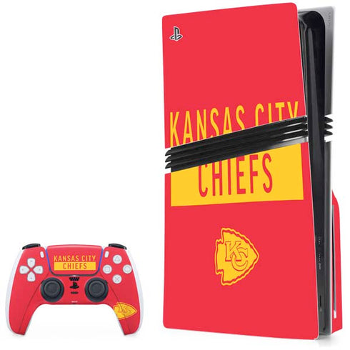 NFL Kansas City Chiefs Red Performance Series PlayStation PS5 Skins