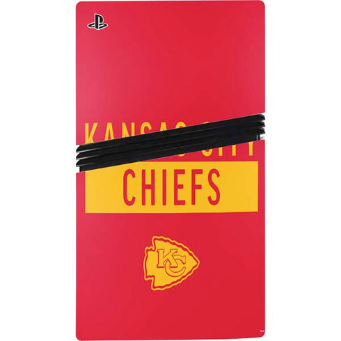 NFL Kansas City Chiefs Red Performance Series PS5 Pro Disk Console Skin