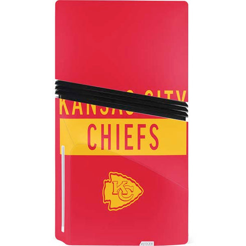 NFL Kansas City Chiefs Red Performance Series PS5 Pro Disk Console Skin