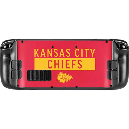 NFL Kansas City Chiefs Red Performance Series Steam Deck Handheld Gaming Computer OLED Skin