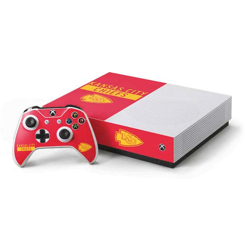 NFL Kansas City Chiefs Red Performance Series Xbox One S All-Digital Edition Bundle Skin