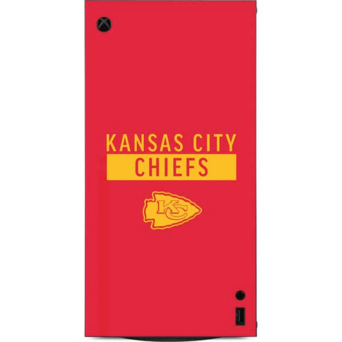 NFL Kansas City Chiefs Red Performance Series XBox Series X Digital Edition Console Skin