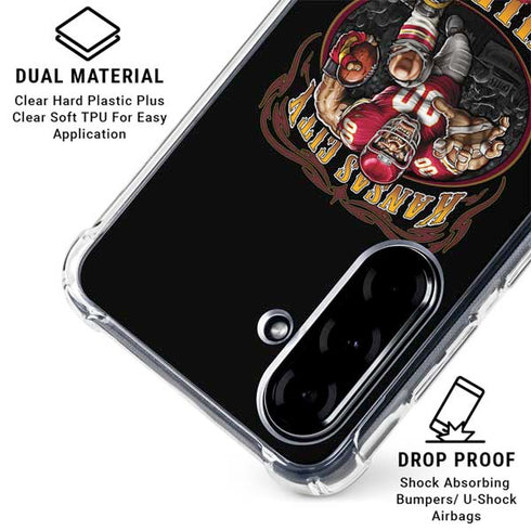 Liquid Blue NFL Kansas City Chiefs Running Back Galaxy A36 5G Clear Case