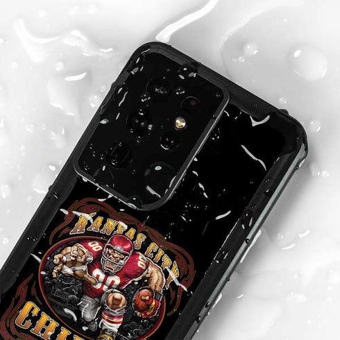 Liquid Blue NFL Kansas City Chiefs Running Back Galaxy S24 Ultra Waterproof Case