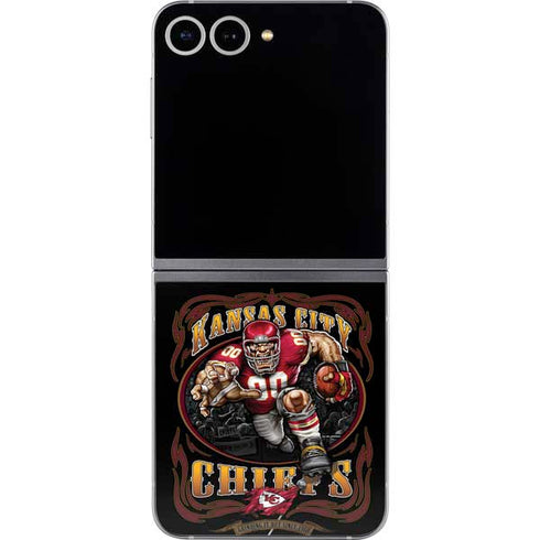 Liquid Blue NFL Kansas City Chiefs Running Back Galaxy Z Flip6 Skin