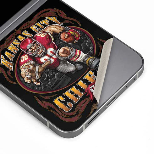Liquid Blue NFL Kansas City Chiefs Running Back Galaxy Z Flip6 Skin