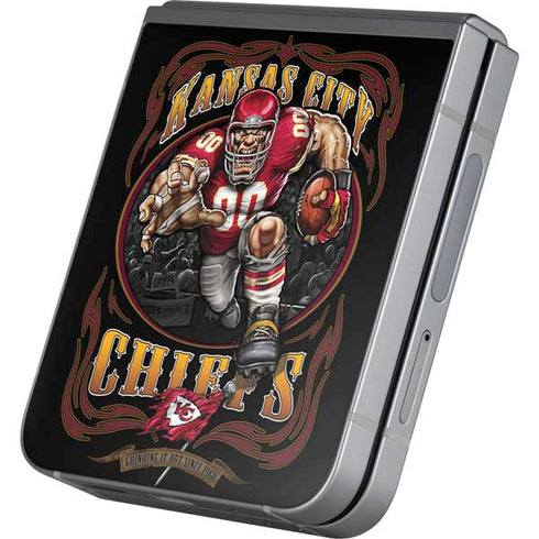 Liquid Blue NFL Kansas City Chiefs Running Back Galaxy Z Flip6 Skin