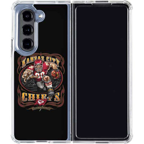 Liquid Blue NFL Kansas City Chiefs Running Back Galaxy Z Fold5 5G Clear Case