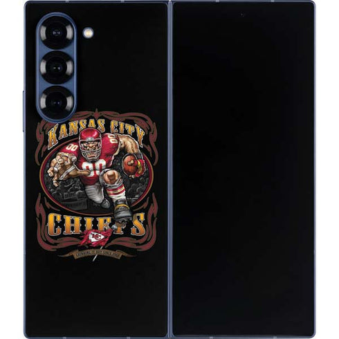 Liquid Blue NFL Kansas City Chiefs Running Back Galaxy Z Fold6 Skin