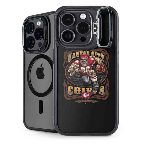 Liquid Blue NFL Kansas City Chiefs Running Back iPhone 14 Pro Max Kickstand Case