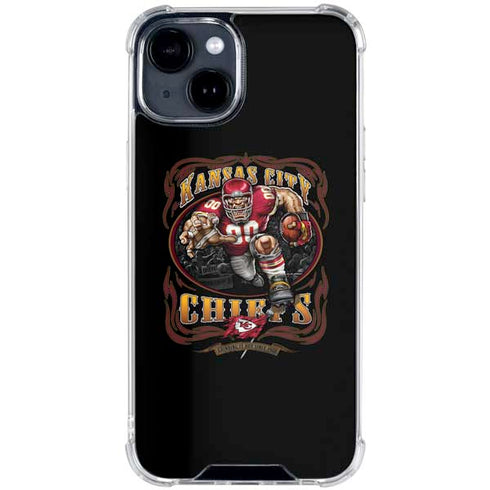 Liquid Blue NFL Kansas City Chiefs Running Back iPhone 15 Clear Case