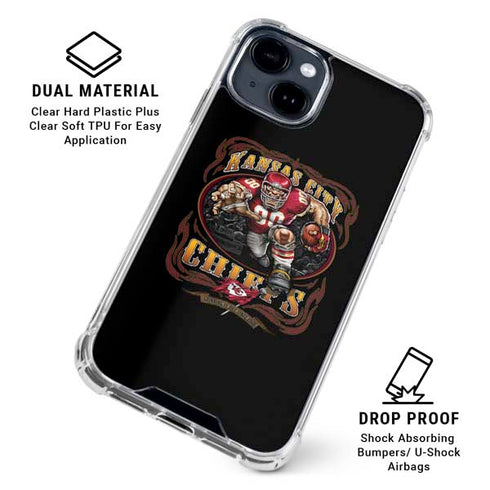 Liquid Blue NFL Kansas City Chiefs Running Back iPhone 15 Clear Case