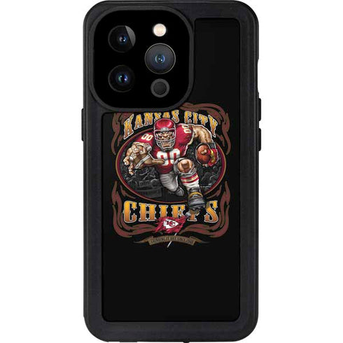 Liquid Blue NFL Kansas City Chiefs Running Back iPhone 15 Pro Waterproof Case
