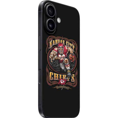 Liquid Blue NFL Kansas City Chiefs Running Back iPhone 16 Plus Skin