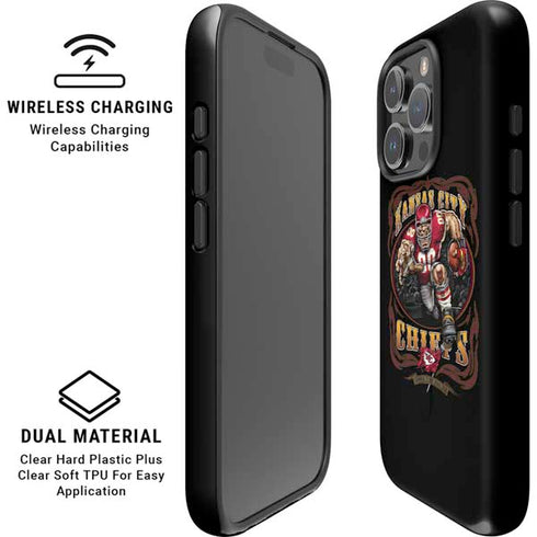 Liquid Blue NFL Kansas City Chiefs Running Back iPhone 16 Pro Magsafe Impact Case