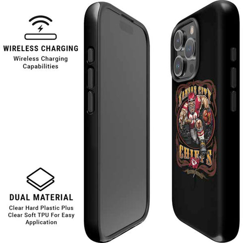 Liquid Blue NFL Kansas City Chiefs Running Back iPhone 16 Pro Max Magsafe Impact Case