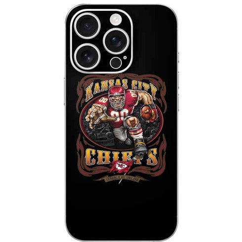 Liquid Blue NFL Kansas City Chiefs Running Back iPhone 16 Pro Skin